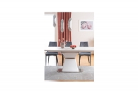 Židle Trix B Velvet - šedý bluvel 14 / Černý Bílý Stůl a Židle
