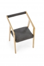 AZUL 2 Židle Dub přírodní / tap. popel (1p=2szt) Židle s čalouněným siedziskeim azul 2 - Dub přírodní / popel