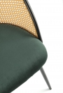 K508 Židle tmavý Zelený židle s čalouněným sedákem k508 - tmavá Zeleň