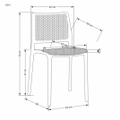 Scaun plastic K514 - Mentă Židle z tworzywa k514 - mietowy