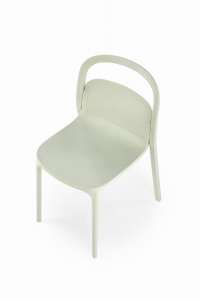Scaune din plastic K490 Verde (1p=4buc) Židle z tworzywa sztucznego k490 - Zelený
