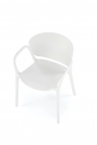 K491 Židle plastik Bílý (1p=4szt) židle z umělé hmoty k491 - Bílý