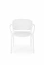 K491 Židle plastik Bílý (1p=4szt) Židle z tworzywa sztucznego k491 - Bílý