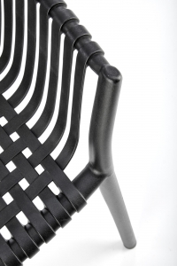Scaun plastic K492 - negru  Židle z tworzywa sztucznego k492 - Černý