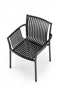 Scaun plastic K492 - negru  Židle z tworzywa sztucznego k492 - Černý