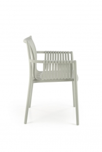 K492 Židle Popelový (1p=4szt) Židle z tworzywa sztucznego k492 - Popelový