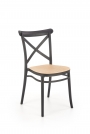 K512 Židle Černý / Hnědý židle z umělé hmoty k512 - Černý / Hnědý
