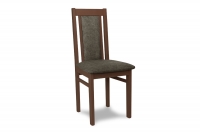dřevěna židle čalouněné Milano - Tmavě hnědá Zetta 294 / Ořech židle w kolorsytyce Ořech