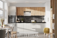 Kuchyňa Vera - Komplet nábytku kuchynského 3 m - svetlý šedý Mat / Dub Wotan 