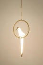 Lampa závěsná LORO 1 CIRCLE zlota - LED - Výprodej z expozice Lampa závěsná loro 1 circle zlota - led