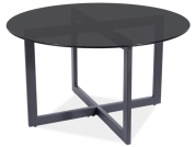 Konferenční stolek Almeria A  80 cm - černá Konferenční stolek almeria a Černý trans./Černý fi 80x42