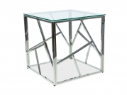 Konferenční stolek Escada B 55x55 - stříbrný  Konferenční stolek escada b 55x55 - stříbrný 