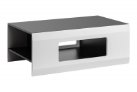 Konferenční stolek Clif - grafit / Bílý mat