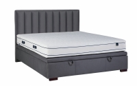 postel pro ložnice s čalouněným stelazem a úložným prostorem Misel - 140x200 postel čalouněné Misel z wysokim wezglowiem 