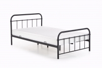 Linda hálószobai ágy - 120X200 cm - fekete linda 120 postel černá