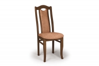 dřevěna židle čalouněné Livorno 2 - Oranžový Zetta 295 / Ořech dřevěna židle w ciemnej kolorystyce