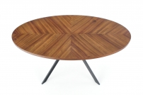 LOCARNO stôl, Pracovná doska - orieškový, noha - Čierny locarno Stôl, Pracovná doska - orieškový, noha - Čierny