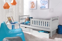Jednolôžková detská posteľ Amely 80x180 Certifikát Biala posteľ