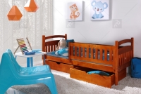 Jednolôžková detská posteľ Amely 80x180 Certifikát Drevená posteľ pre deti