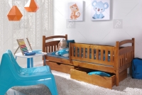 Jednolôžková detská posteľ Amely 80x180 Certifikát Posteľ do izby dziecka