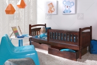 Jednolôžková detská posteľ Amely 80x180 Certifikát Posteľ s dvoma zásuvkami
