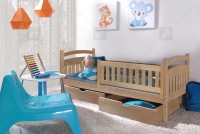 Jednolôžková detská posteľ Amely 80x180 Certifikát Posteľ borovicová