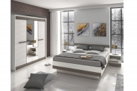 postel mlodziezowe Blanco 34 - 140x200 - Borovice sNezna / new grey možnost kombinace s jinými modely systému Blanco