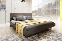 postel do ložnice 160x200 Hektor 31 - Antracytová lesk / appenzeller fichte postel w barevným odstínu Antracytová