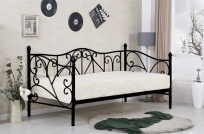 Sumatra hálószobai ágy - 90x200 cm - fekete postel do ložnice sumatra 90x200 čierna