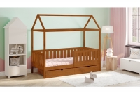 Detská posteľ domček Nemos II Certifikát Posteľ v tvare domčeka so zásuvkami 