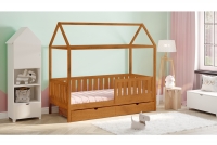 Detská posteľ domček Nemos II Certifikát Posteľ v tvare domčeka z barierkami 