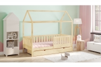 Detská posteľ domček Nemos II Certifikát sosnowe Detská posteľ v tvare domčeka 