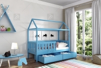 Detská posteľ domček Nemos II Certifikát Posteľ dora so zásuvkami
