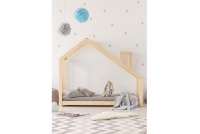 Detská posteľ domček s komínom Adas  Detská posteľ v tvare domčeka 