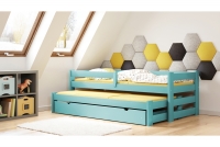 Dětská postel Alis II výsuvná DPV 001 Certifikát postel v barevném odstínu máty