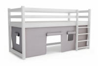 Kubi magasított gyermekágy - 80x180 cm - fehér Ágy dzieciece magasított ágy Kubi - bialy, 80x180
