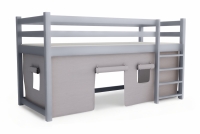 Kubi ZP 002 magasított Gyermekágy - 80x180 cm - szürke  Ágy dzieciece magasított ágy Kubi - szürke, 80x180 