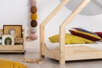 Detská posteľ domček Lookie E Borovicová posteľ v tvare domčeka 