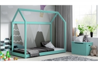 Detská posteľ Domek Miko 190 x 80 - Mätová - výpredaj Posteľ dla trzylatka