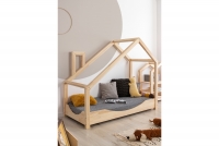 Detská posteľ domček s komínom Luppo E Posteľ v tvare domčeka 
