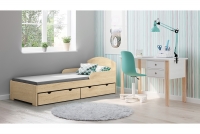 Dřevěná dětská postel Fibi II Postel dla dziewczynki