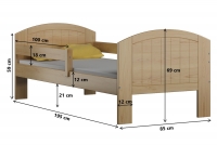 Dřevěná dětská postel Holi postel dětská