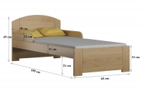 Dřevěná dětská postel Fibi II Dřevěná dětská postel Fibi II