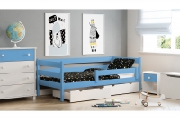 Drevená detská posteľ Ola II Modré Posteľ detský drevená