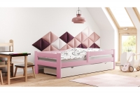 Detská drevená posteľ Tymek  rozowe Detská posteľ