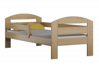 Dřevěná dětská postel Wiola postel se zábranou