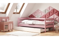 Dětská dřevěná postel výsuvná Ola II postel se zásuvkami s funkcí spaní