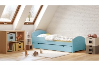 Detská drevená posteľ Fibi s výsuvným extra lôžkom  nibieskie Detská posteľ