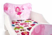 Dětská postel Happy Fairy - Bílý / Růžová postel dětské happy fairy - Bílý / Růžová