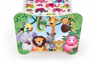 Detská posteľ Happy Jungle - farebná Posteľ detská happy jungle - mnohofarebný